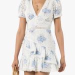 Love Shack Fancy Blue And White Floral Dress Photo 0