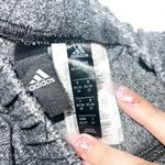 Adidas Charcoal Gray Pull On Comfy Women’s Black Logo Shorts Photo 5