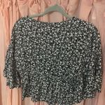 easel  Floral V-Neck Crop Top Photo 2