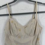 Le Lis Collection Star Bodysuit‎ Beige Gold Adjustable Strap Size S Tan Photo 1