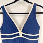 Jantzen Women's Plunging Open Back Slimming One Piece Swimsuit Blue Size 10 Photo 5