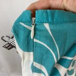 Boden | Teal White 100% Cotton Lightweight Skirt 6 Photo 5
