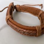 Genuine Leather Bracelet Brown Photo 0