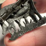 Signed Torino USA Mother Pony Horse With Foal Brooch Pin Pewter Tone Metal Photo 6