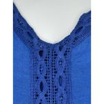 Alyx Women's Royal Blue Cold Shoulder Layered Tank Top Size‎ L Size L Photo 2
