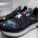 Karl Lagerfeld  MATTIA Embroidered Logo Eiffel Tower Etc Knit Shoes Wm's 8.5 Photo 1