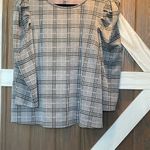 Cato Black and White Boxy Blouse Photo 2