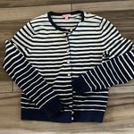 Lilly Pulitzer Navy and White Striped Cardigan Photo 0