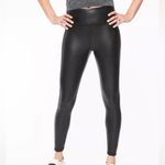 Athleta  All Over Gleam Faux Leather High Rise Black Leggings Size L Photo 7