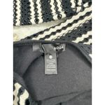 AQUA Long Sleeve Embroidered Black White Stripe Cut Out Crop Top Womens Size XS Photo 5