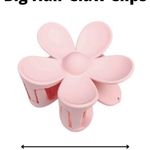 Free People New large flower claw hair clip pastel Photo 5