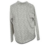 Eddie Bauer size L fleece pullover tunic in cream & grey. Photo 1