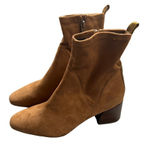 Donald J. Pliner Size 7 Stretch Saddle Suede Brown‎ Boots NWOT Brown Photo 0