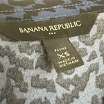 Banana Republic  Pleated Blue Leopard Animal Print Dress XS (2) Photo 7