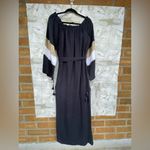 Ancient Kallos navy Linen Kaftan Dress Photo 10