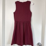 NWT J Crew High Neck Mix Knit Tank Pockets Mini Dress US Women's S Red Photo 1