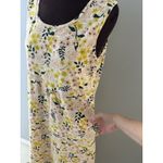 Duluth Trading Co Maxi Dress Womens L Yellow Floral Prairie To ‘n’ Flow High Low Size L Photo 3