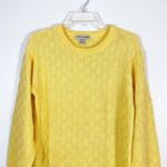 Vintage Latidudes Knit Sweat Midi Dress Small Yellow Photo 2