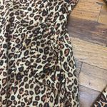 ZARA  cheetah print v-neck dress Photo 4