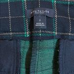 Ann Taylor  Factory Black and Green Plaid Pants Photo 1