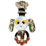 Vtg Little Guy Tiny Cute Textured Back Scatter Pin 1.25" Unsigned Photo 0