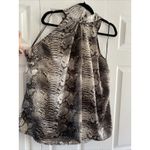 1. State  Women's Snakeskin Sleeveless Going Out Top‎ 3X Pussybow Glam Photo 1