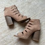 Charlotte Russe Boot / Sandal Heels Size 6 Brown Tan Photo 2