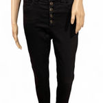 Veronica Beard Debbie 10” Skinny Raven Black Skinny Jeans Size 31 Button Fly EUC Photo 0