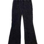 Victoria's Secret Viosi Wide Leg Boot Cut Black Charcoal Fold Over Waist Yoga Pants! Photo 0
