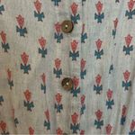 Global Desi Boho Vneck floral print jumpsuit, wide leg, sleeveless, sz XS Pink Photo 6