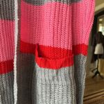 Ultra Flirt  New York Los Angeles Gray Crochet Knit Sweater Cardigan Womens Small Photo 11