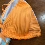Aqua Eve Bright Orange Triangle Bikini Top‎ Size S New With Tags Photo 3