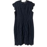 Merokeety  Navy Blue Lace Cap‎ Sleeve Sheath Dress Size XL Formal Evening Wedding Photo 1