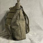 Stone Mountain USA Grey Perforated Vegan Leather Crossbody/Shoulder Bag Photo 4
