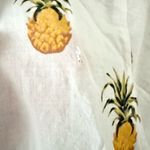 Tory Burch  Mira Cotton Beach Shirt in Pineapple Print - Size XS Photo 8
