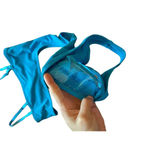 SKIMS Strapless Monokini Swimsuit Turquoise Blue Size Small Photo 5