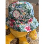 PUKKA Blue Hawaiian Tropical Palm Floral Flower Bucket Hat Accessory Adult S/M Photo 2