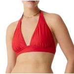 J.Crew DD Halter Tie Back Bikini Top NWT size Large in Venetian Red Swimsuit Photo 0