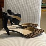 Tahari  Zebra Patterned Heels with Ankle Strap Photo 1