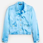 J.Crew NEW Lady Shirt-Jacket in Luster Crepe XL Photo 0