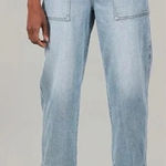 Pistola  Turner Super High Rise Barrel Leg Jeans Size 31 Relaxed Luxury Boho Photo 0