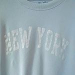 Brandy Melville  John Galt New York Crewneck Sweatshirt Blue One Size OS Pullover Photo 1