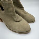 Urban Outfitters  Green Suede Leather Ankle Boots Stacked Heel Womens 8 Fall Photo 8