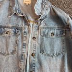 Wishlist  Boutique Denim Button Up Shacket Size Medium Photo 1