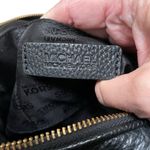 Michael Kors MK Pebbled Leather Fulton Style Black with Gold Hardware Crossbody Photo 12