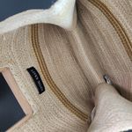 Antik Kraft  Boho Floral Patterned Jute Handbag with Wooden Handle Photo 3