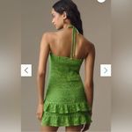 Farm Rio  Halter Floral Ruffle Crochet Mini Dress *missing flowers* Photo 1