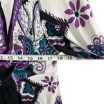 ECI Y2K Babydoll Tunic Dress L Purple Paisley Studded Top Fairy Whimsygoth Boho Photo 8