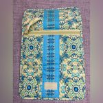 Great Condition LEMON HILL QUILTED WALLET VELCRO CLOSURE AND Zip POCKET in Back Blue Photo 1