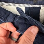 J.Crew Womens 2 Navy Flat Front Chino Shorts Cotton Casual Summer Wear Photo 1